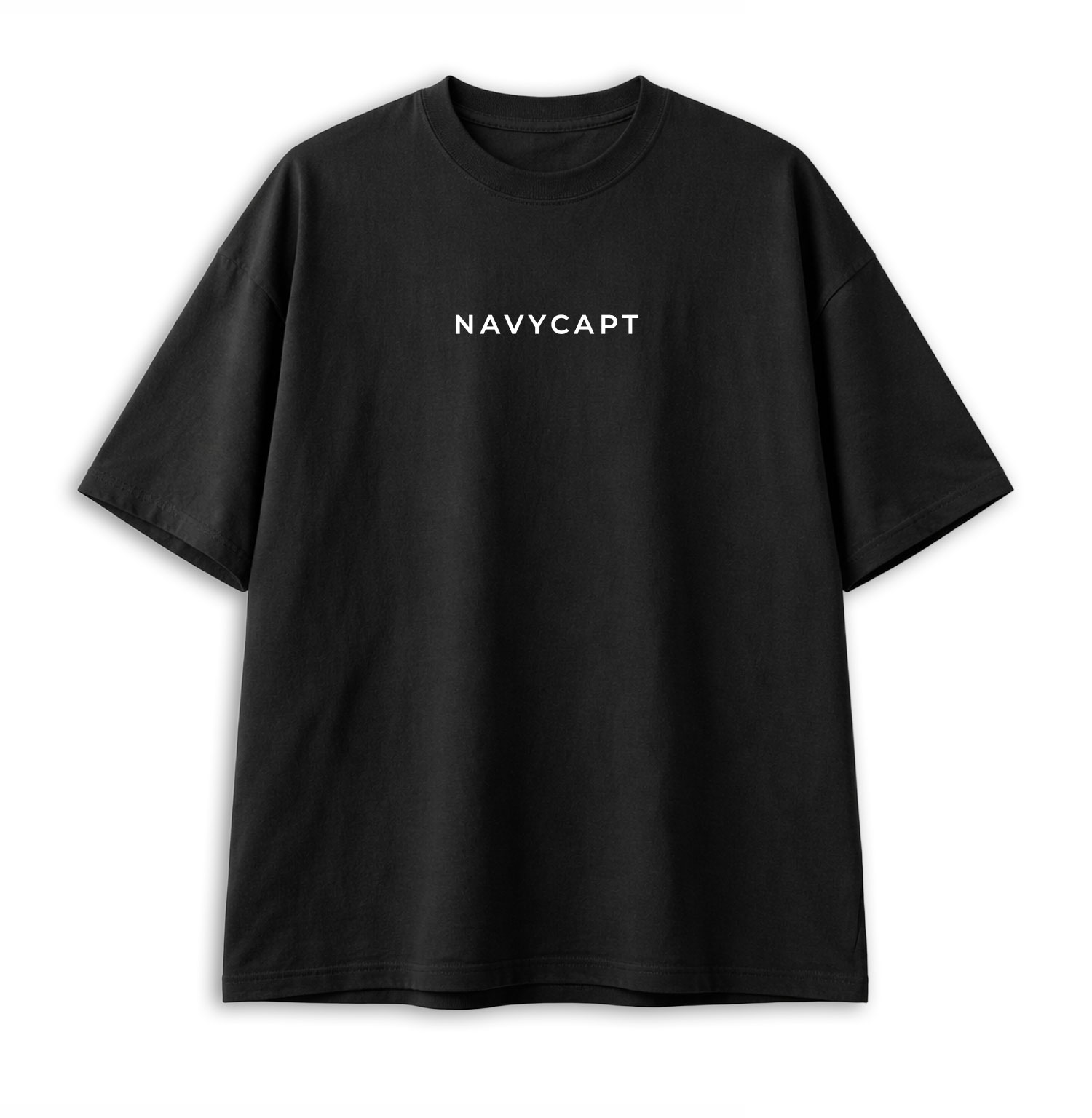NAVYCAPT Oversized T-Shirt (Black) เสื้อยืดโอเวอร์ไซส์ สีดำ