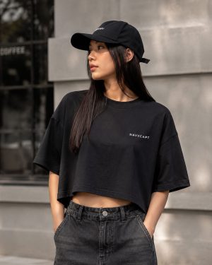Alternative view of NAVYCAPT Oversize Crop Tee เสื้อครอปโอเวอร์ไซส์