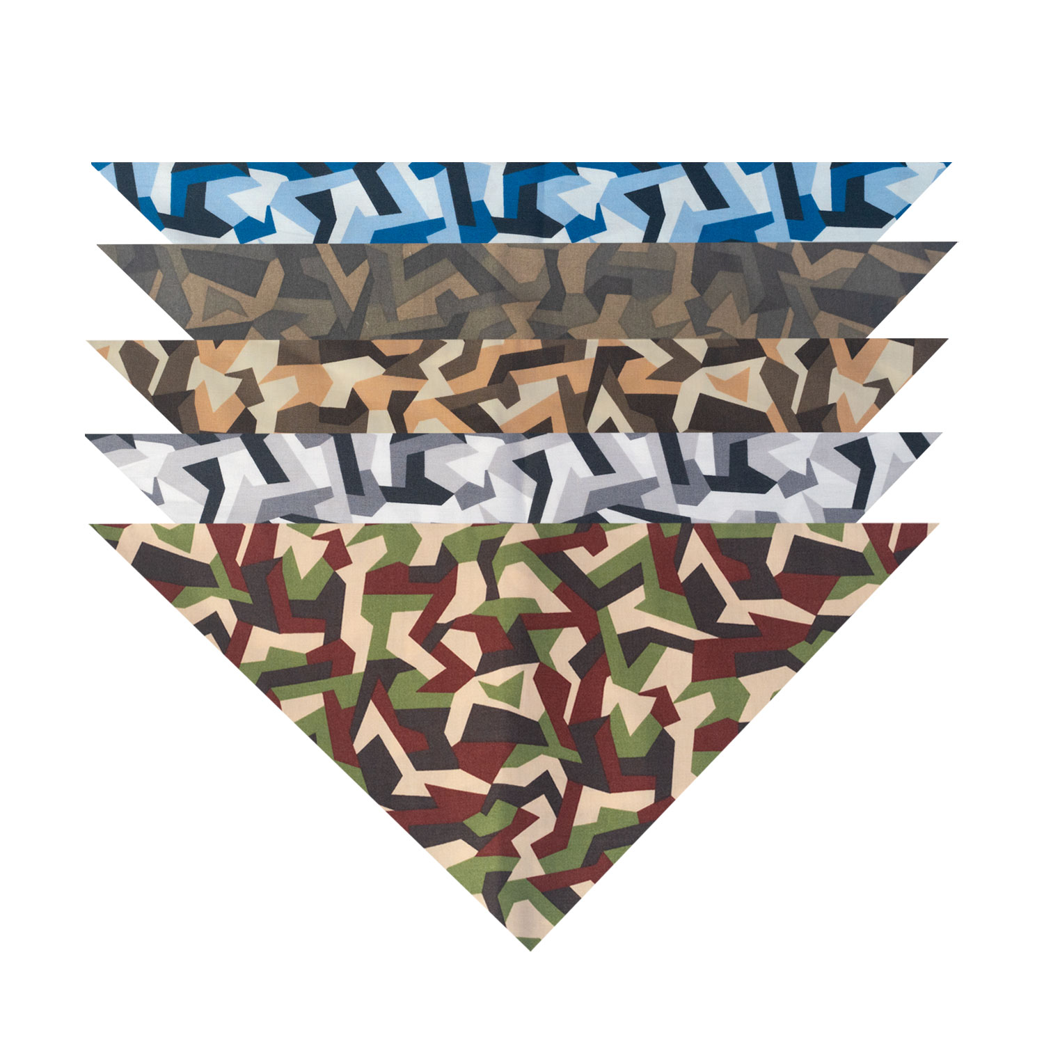 NAVYCAPT Tactical Triangle Scarf – Geometric Camo Collection - Image 2